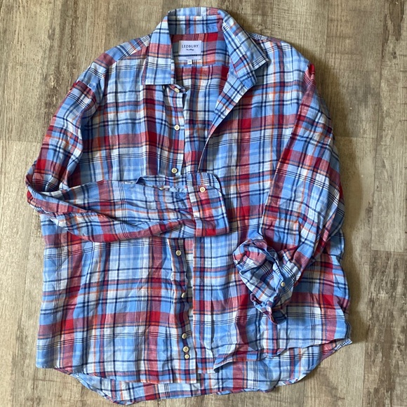 Ledbury fine shirting XXL classic fit button down dress shirt. - Picture 2 of 5